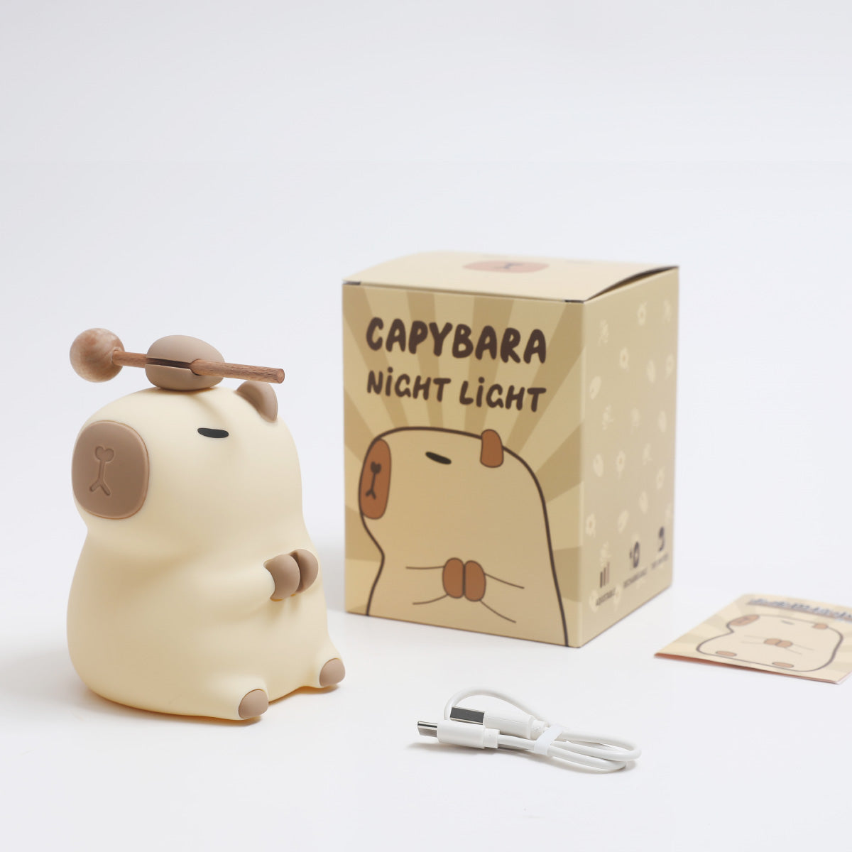 Squishy Silicone Capybara 2024 Night Light - Perfect Gift for Kids and Girls