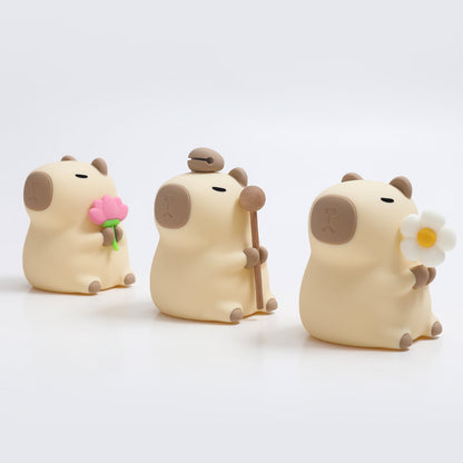 Squishy Silicone Capybara 2024 Night Light - Perfect Gift for Kids and Girls