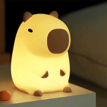 MeWaii® Capybara Squishy Silicone LED Night Light - Perfect Gift for Kids and Girls