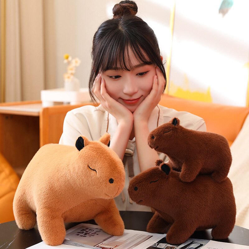 Capybara Plushie Stuffed Animal Cute Plush Pillow Squishy Toy