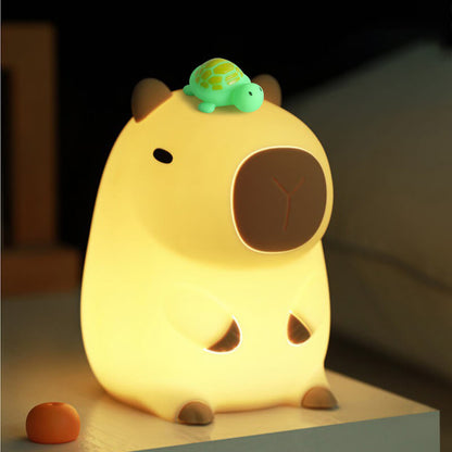 MeWaii® Capybara Squishy Silicone LED Night Light - Perfect Gift for Kids and Girls