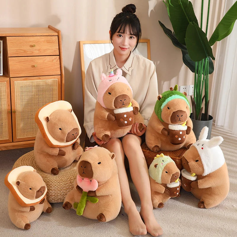 Cuteee Family Baby Kawaii Capybara Dress-up Plushies | NEW