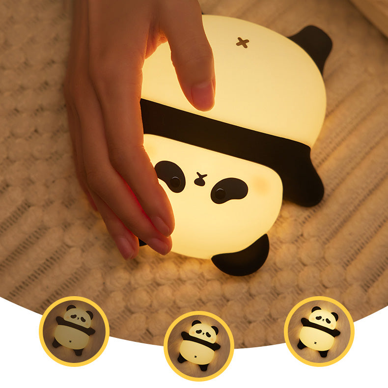 Lying Lazy Panda Night Light LED Tap Lamp Best Gift for Baby and Girl