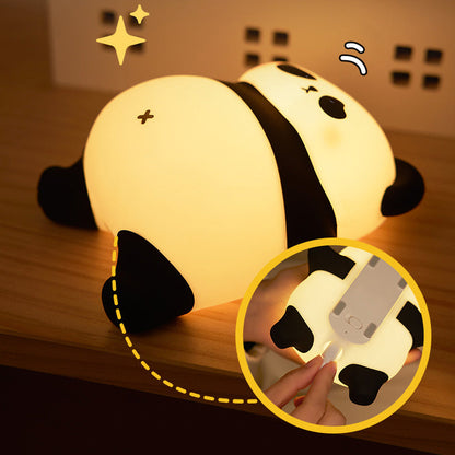 Lying Lazy Panda Night Light LED Tap Lamp Best Gift for Baby and Girl