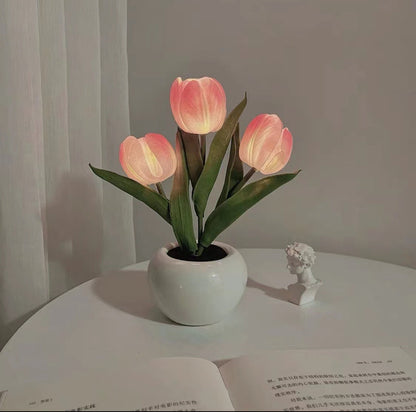 Tulip Flower LED Night Light - Perfect Gift for Kids and Girls