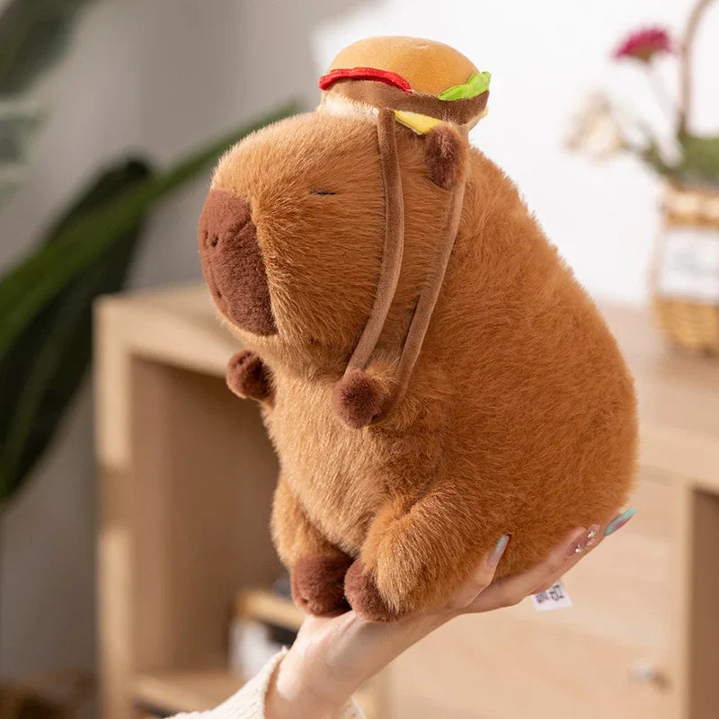 Fluffy Capybara Burger Bag Plushies | NEW