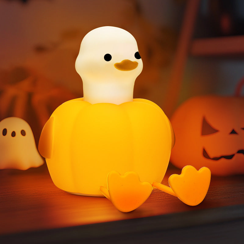 Cute Duck LED Squishy Night Light For Gift USB Rechargeable Duck Lamp