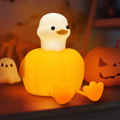 Cute Duck LED Squishy Night Light For Gift USB Rechargeable Duck Lamp