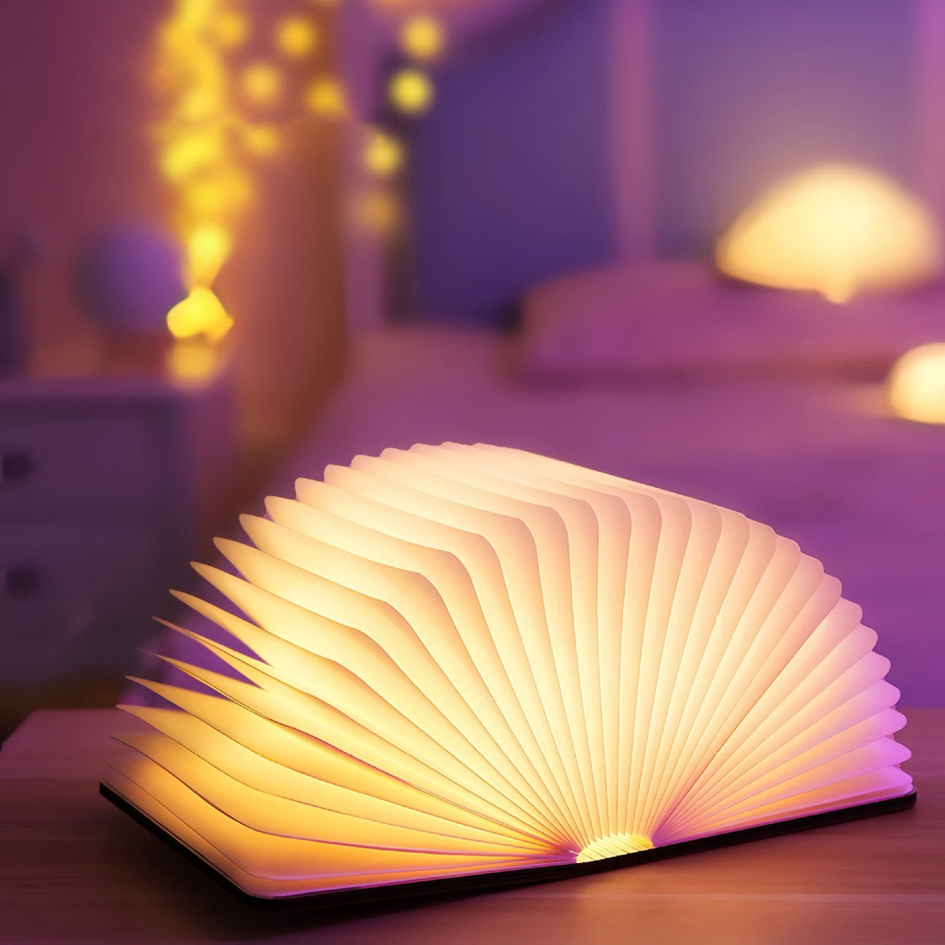 📖 Wooden Book Lamp - For Desk Study Gift Decoration Light