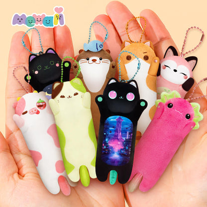 1 Pcs Randomly Mini Longcat Keychain