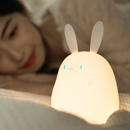 Rabbit Tap Tap LED Night Lamp Best Gift Birthday For Baby and Girls