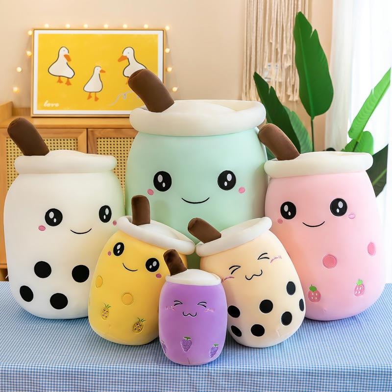 Cuteeeshop™ Brown Shy Boba Tea Plushies Perfect Size