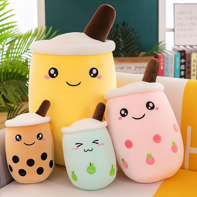 Cuteeeshop™ White Smile Boba Tea Plushies Perfect Size