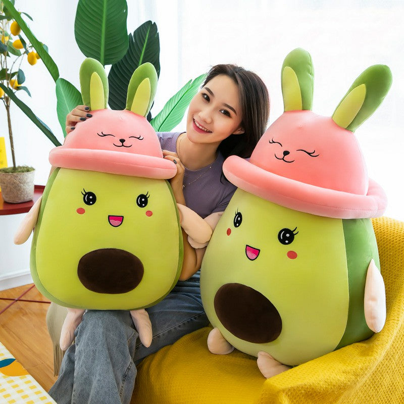 Cuteeeshop Avocado Rabbit Pillow Plush Boba Toy