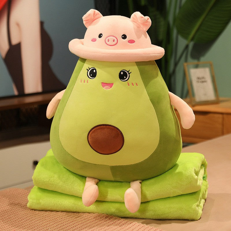 Cuteeeshop Avocado Rabbit Pillow Plush Boba Toy