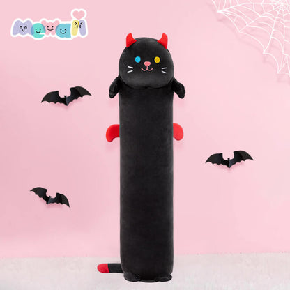 Mewaii Stuffed Long Black Cat Kitten Plush Pillow Squish Toy