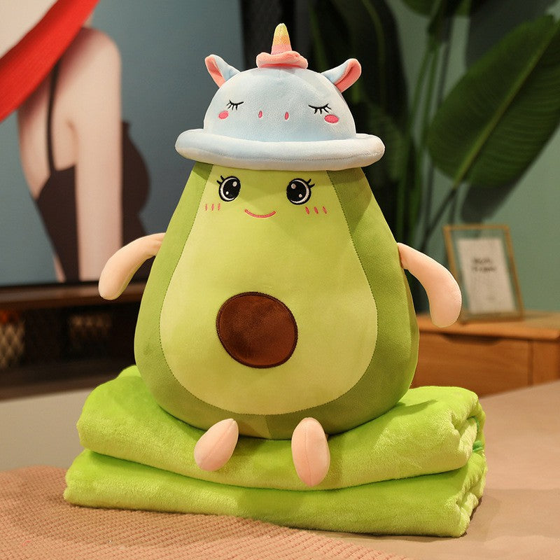 Cuteeeshop Avocado Rabbit Pillow Plush Boba Toy