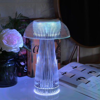 Cuteeeshop Rose Crystal Lamp Bedside Table Bedroom Decoration LED Night Light