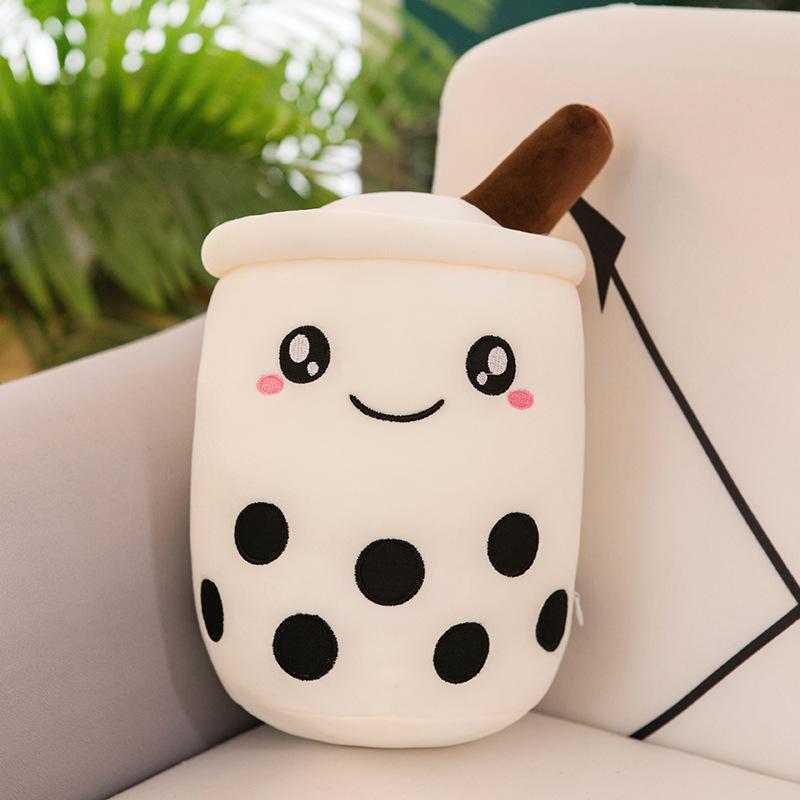 Cuteeeshop™ White Smile Boba Tea Plushies Perfect Size