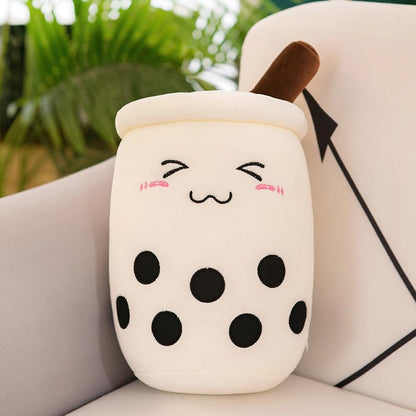 Cuteeeshop™ White Shy Boba Tea Plushies Perfect Size