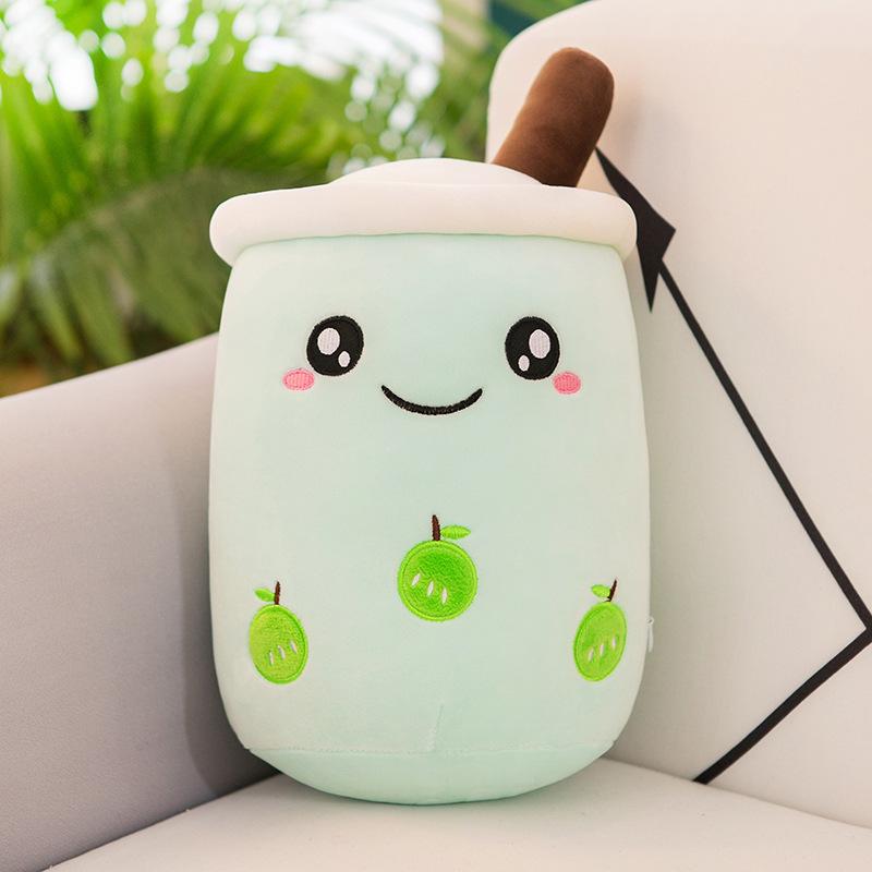 Cuteeeshop™ Apple Smile Boba Tea Plushies Perfect Size