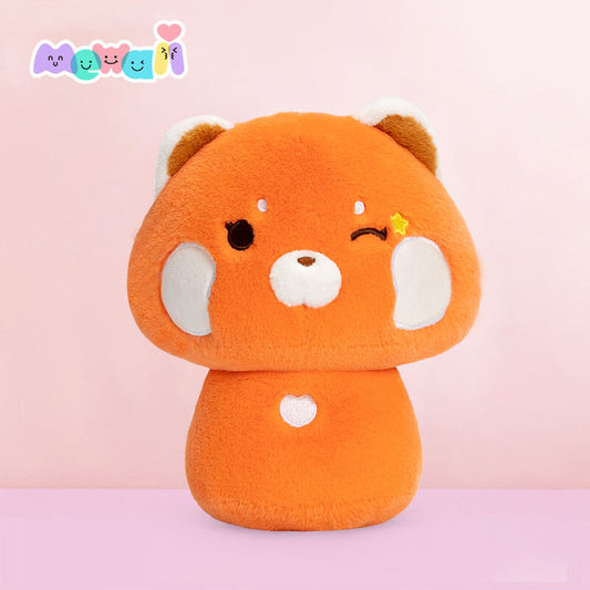 Mewaii Mushroom Family Red Panda Kawaii Plush Pillow Squish Toy